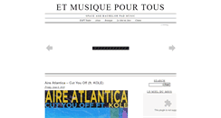 Desktop Screenshot of etmusiquepourtous.com